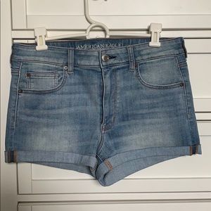 American Eagle light wash jean shorts